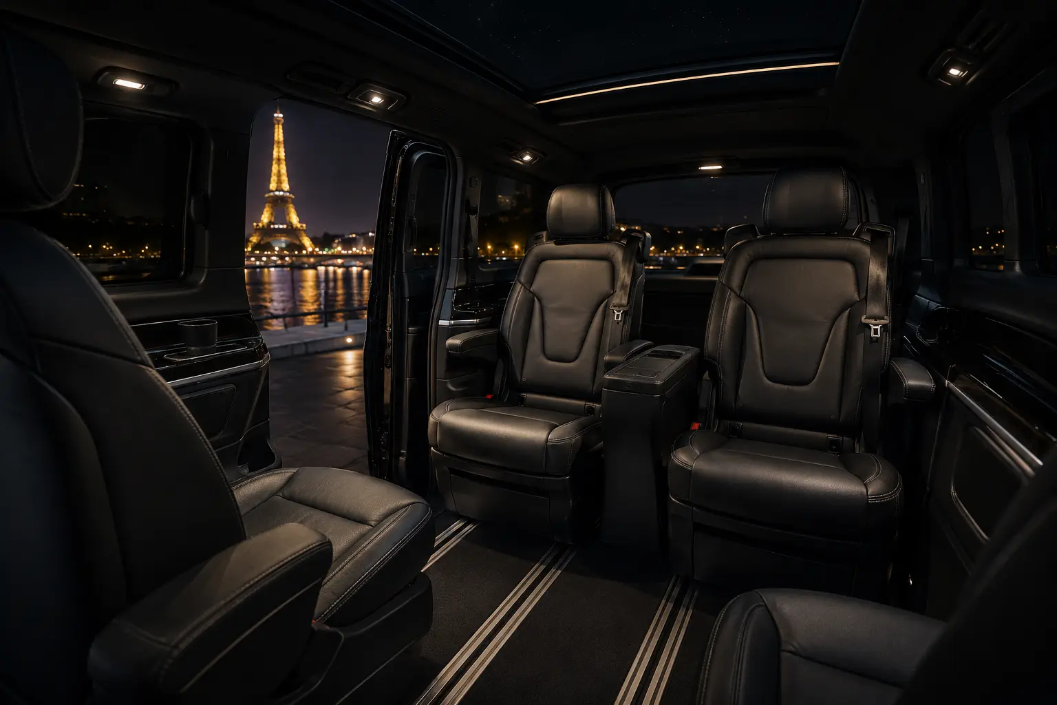 Mercedes EQV 300 - David VTC chauffeur privé Île-de-France
